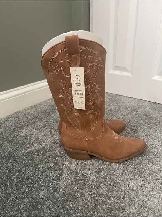 No Boundaries Shoes - No Boundaries Tan Suede Western Heeled Boots